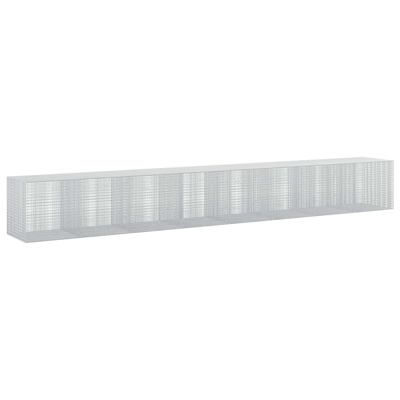 Gabione Mit 5 Mm Draht Und 5x2,5 Cm Maschen 800x100x100 Cm Vidaxl