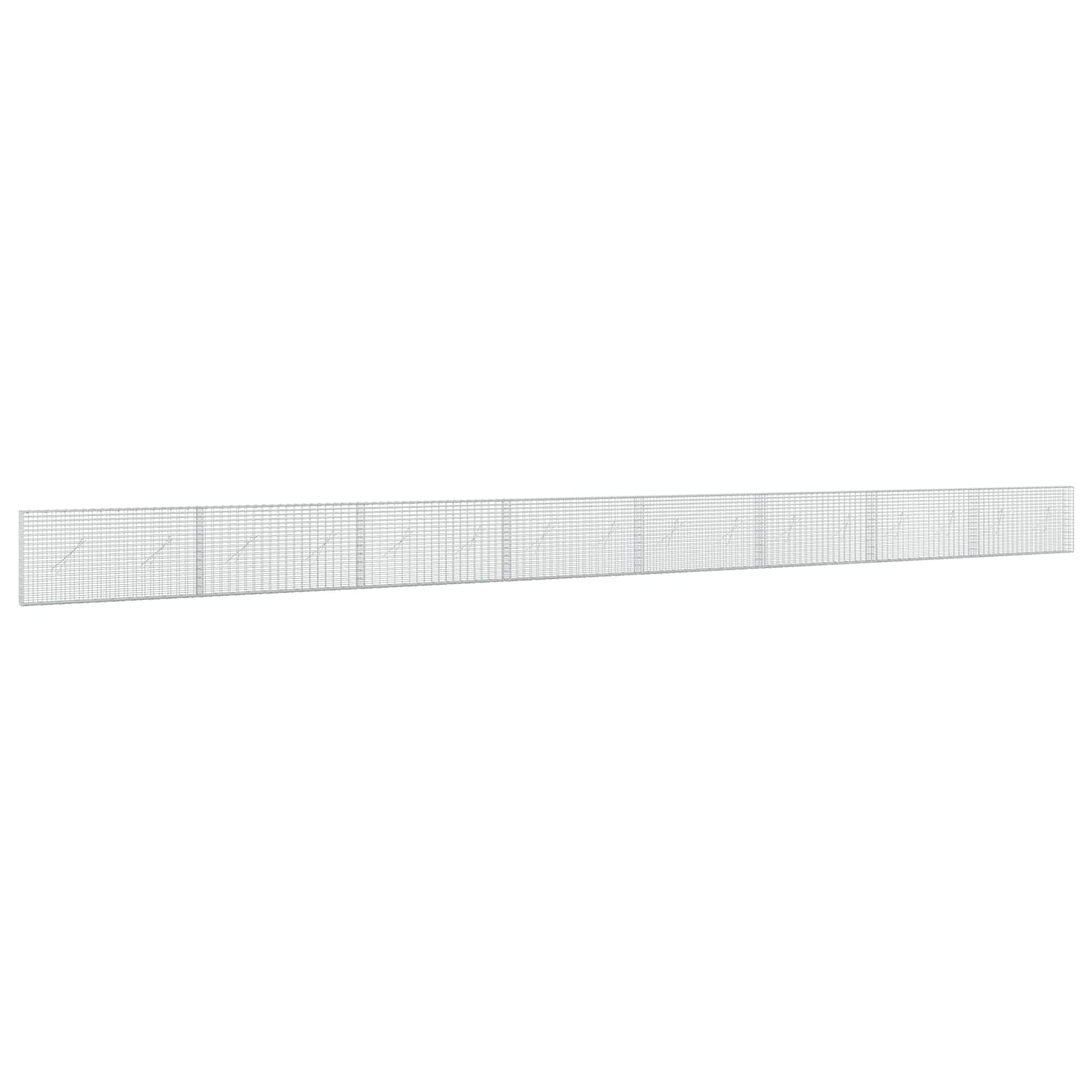 Gabione Mit 5 Mm Draht Und 5x2,5 Cm Maschen 800x10x50 Cm Vidaxl