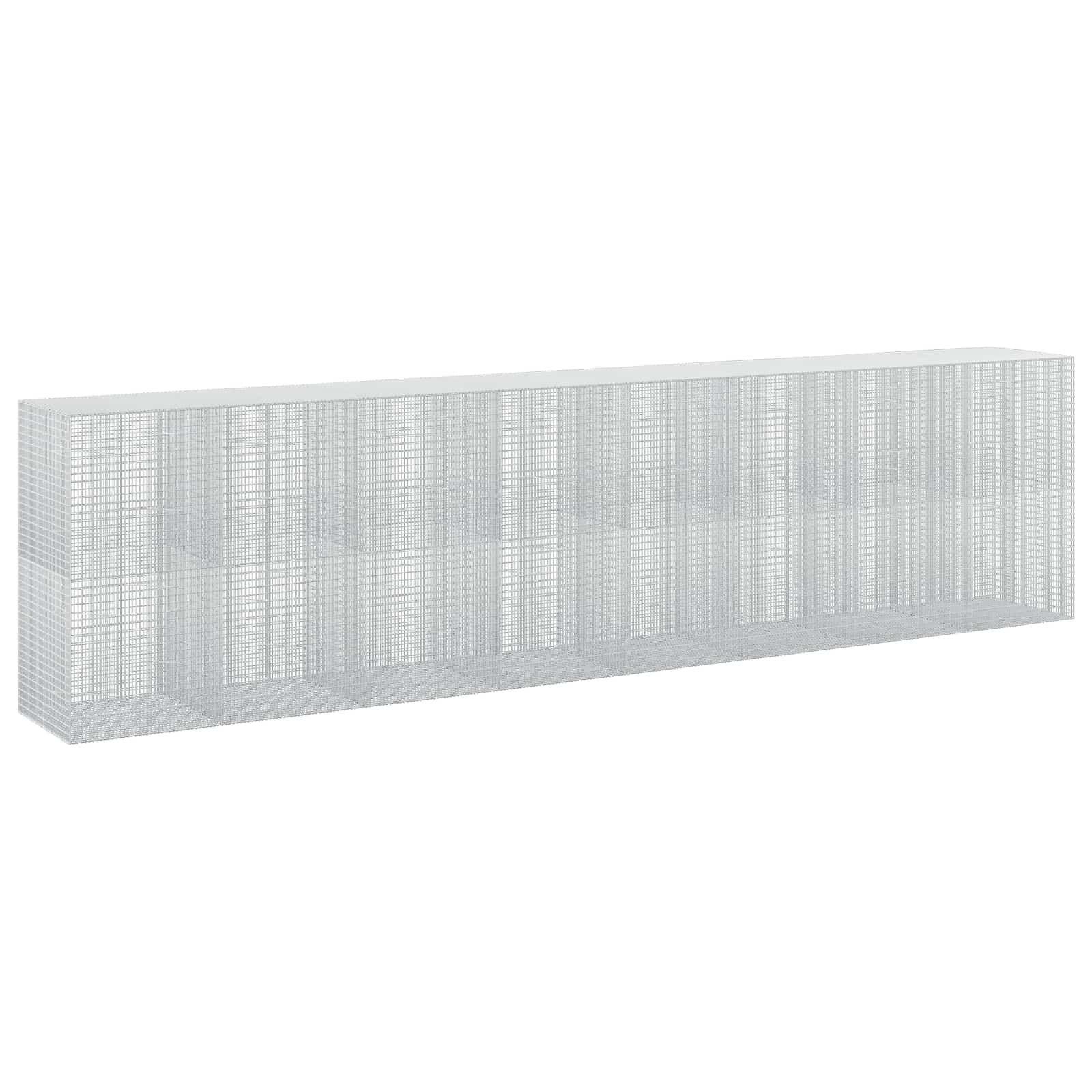 Gabione Mit 5 Mm Draht Und 5x2,5 Cm Maschen 800x100x200 Cm Vidaxl