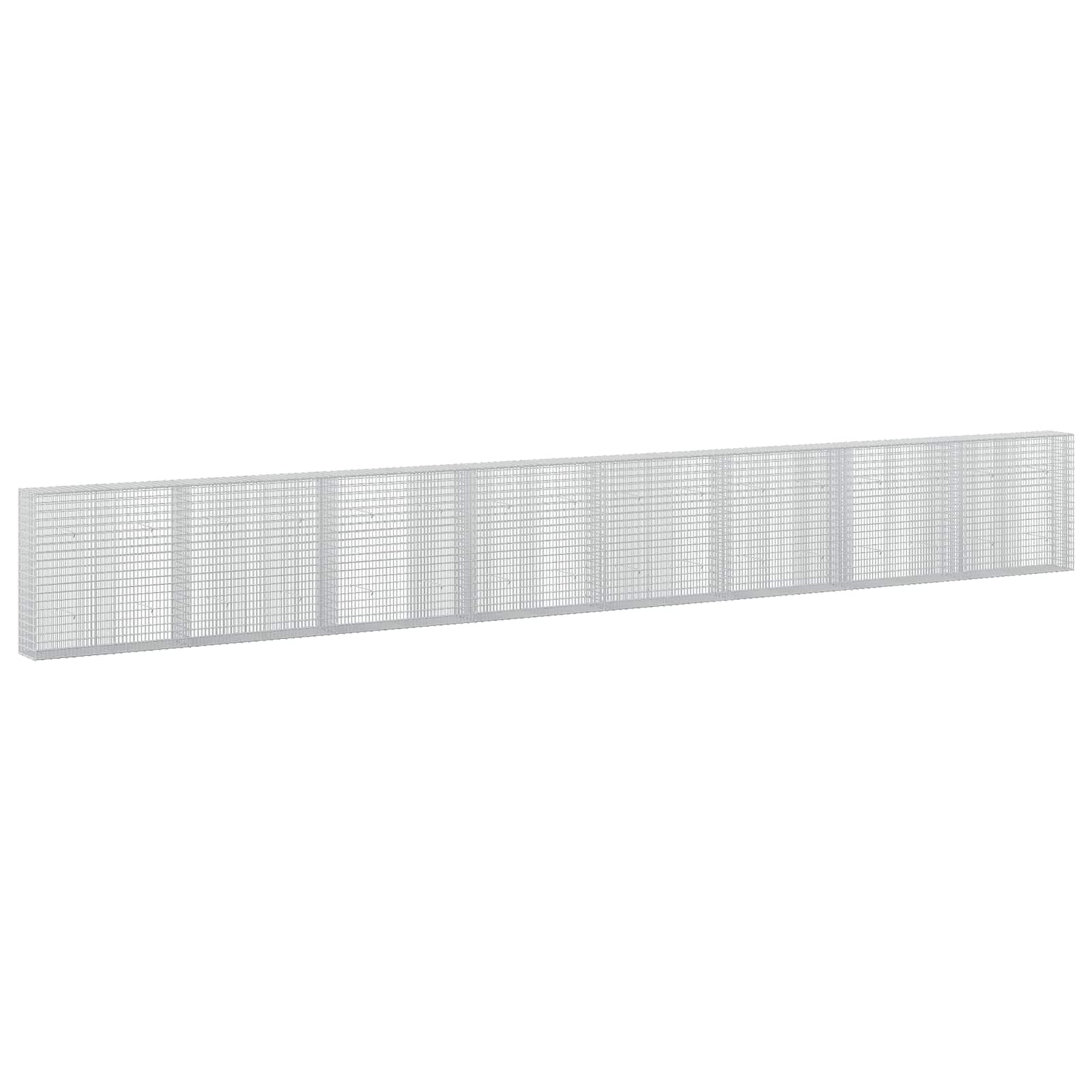 Gabione Mit 5 Mm Draht Und 5x2,5 Cm Maschen 800x30x100 Cm Vidaxl