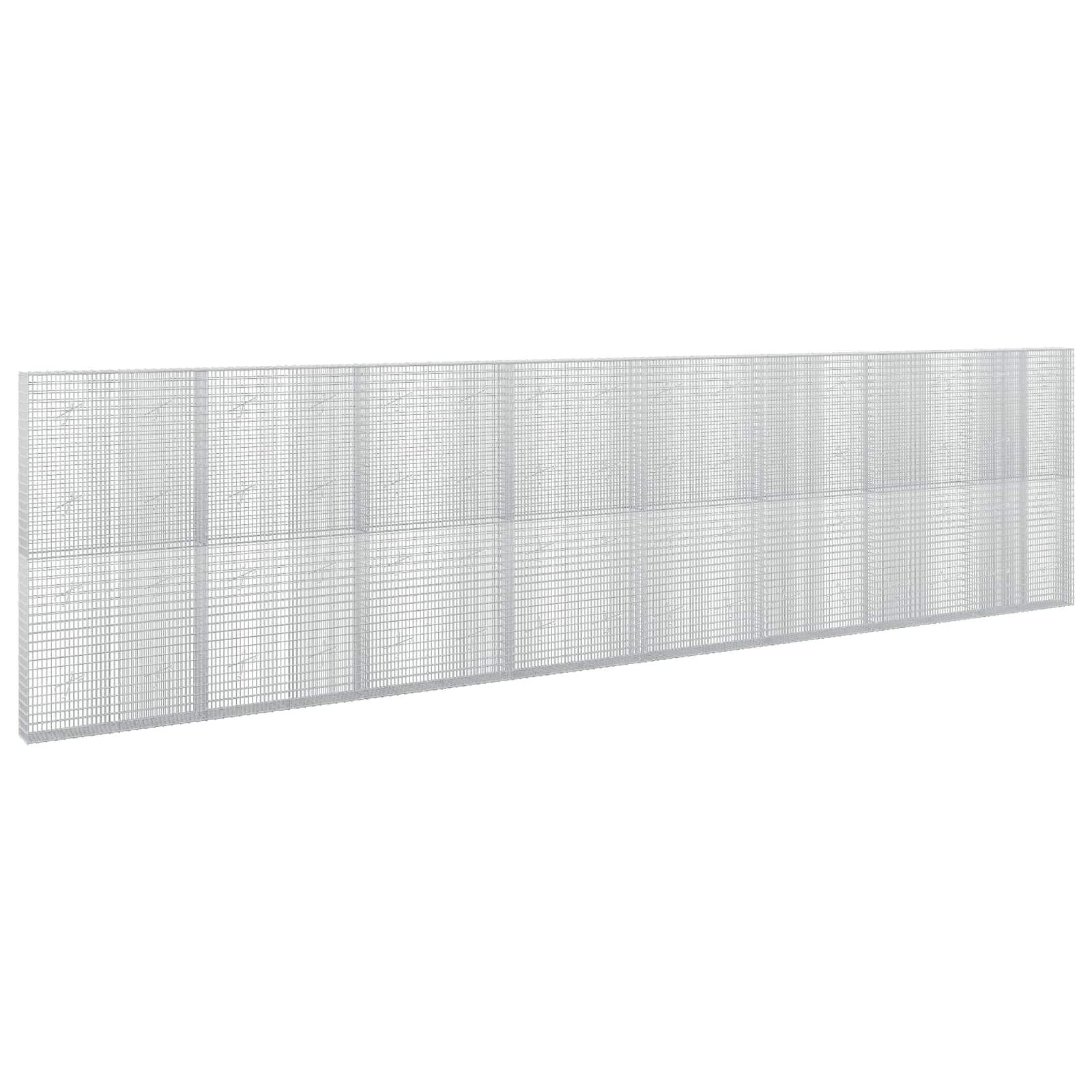 Gabione Mit 5 Mm Draht Und 5x2,5 Cm Maschen 800x20x200 Cm Vidaxl