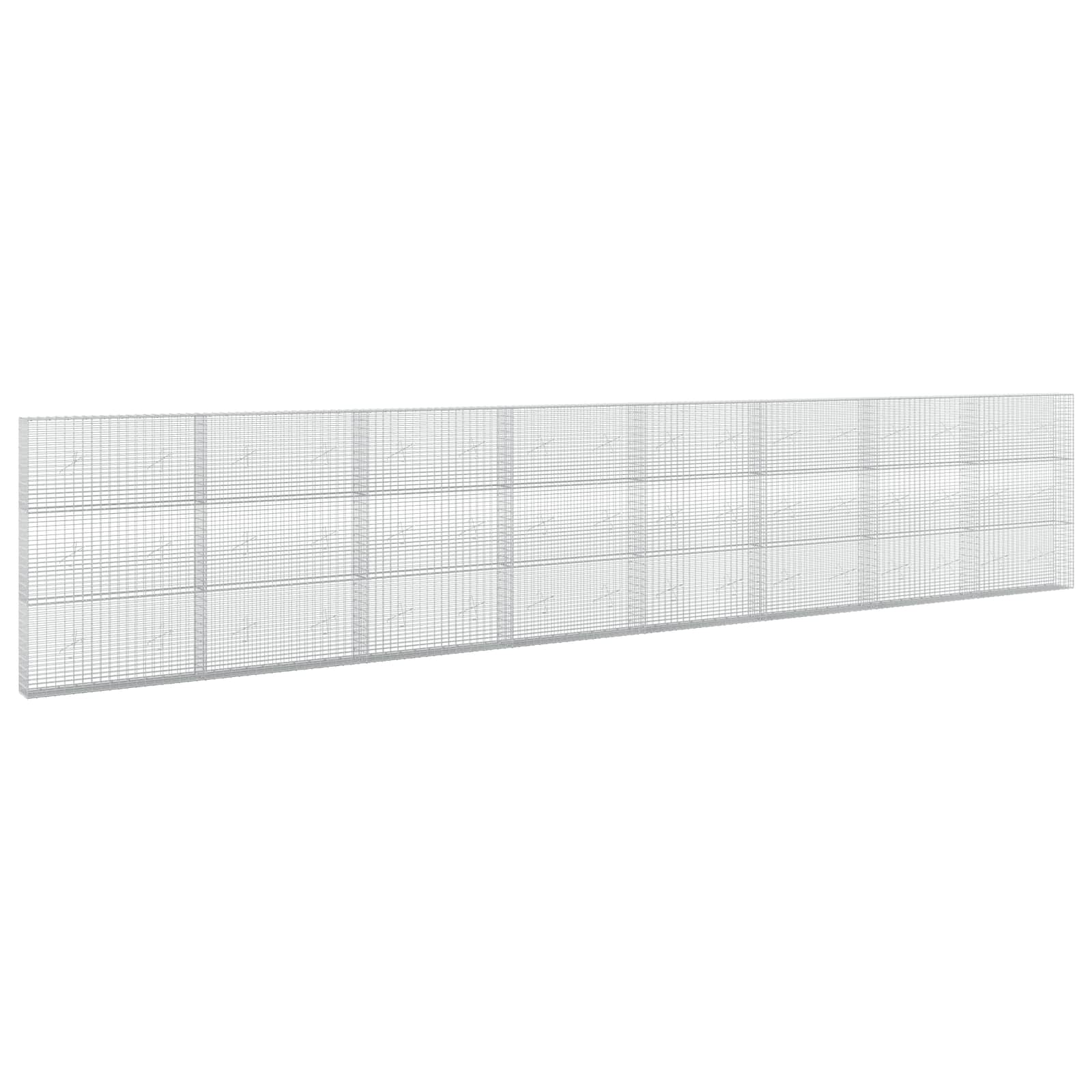 Gabione Mit 5 Mm Draht Und 5x2,5 Cm Maschen 800x20x150 Cm Vidaxl