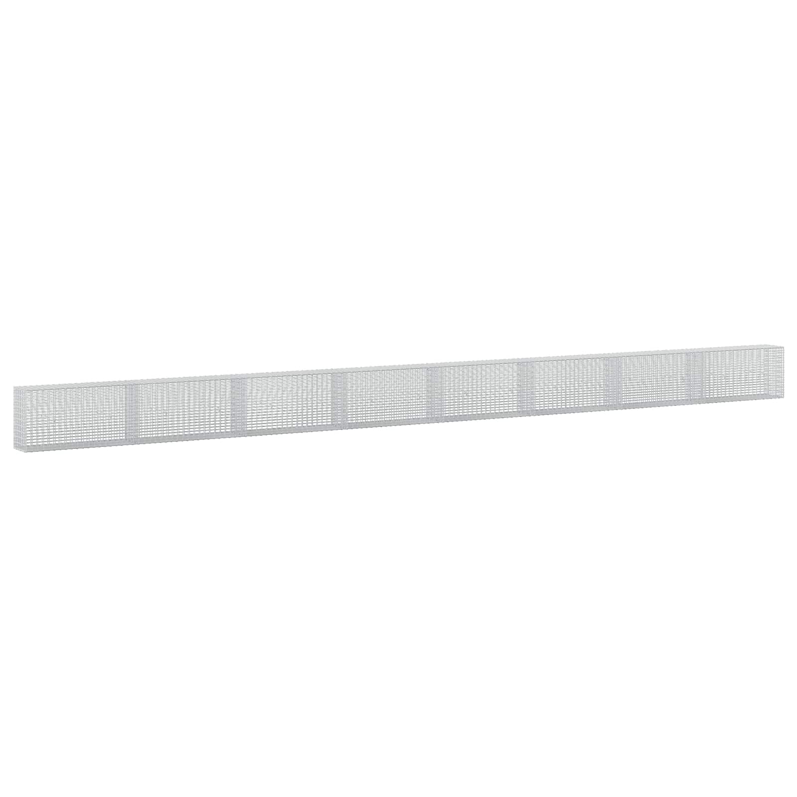 Gabione Mit 5 Mm Draht Und 5x2,5 Cm Maschen 800x30x50 Cm Vidaxl