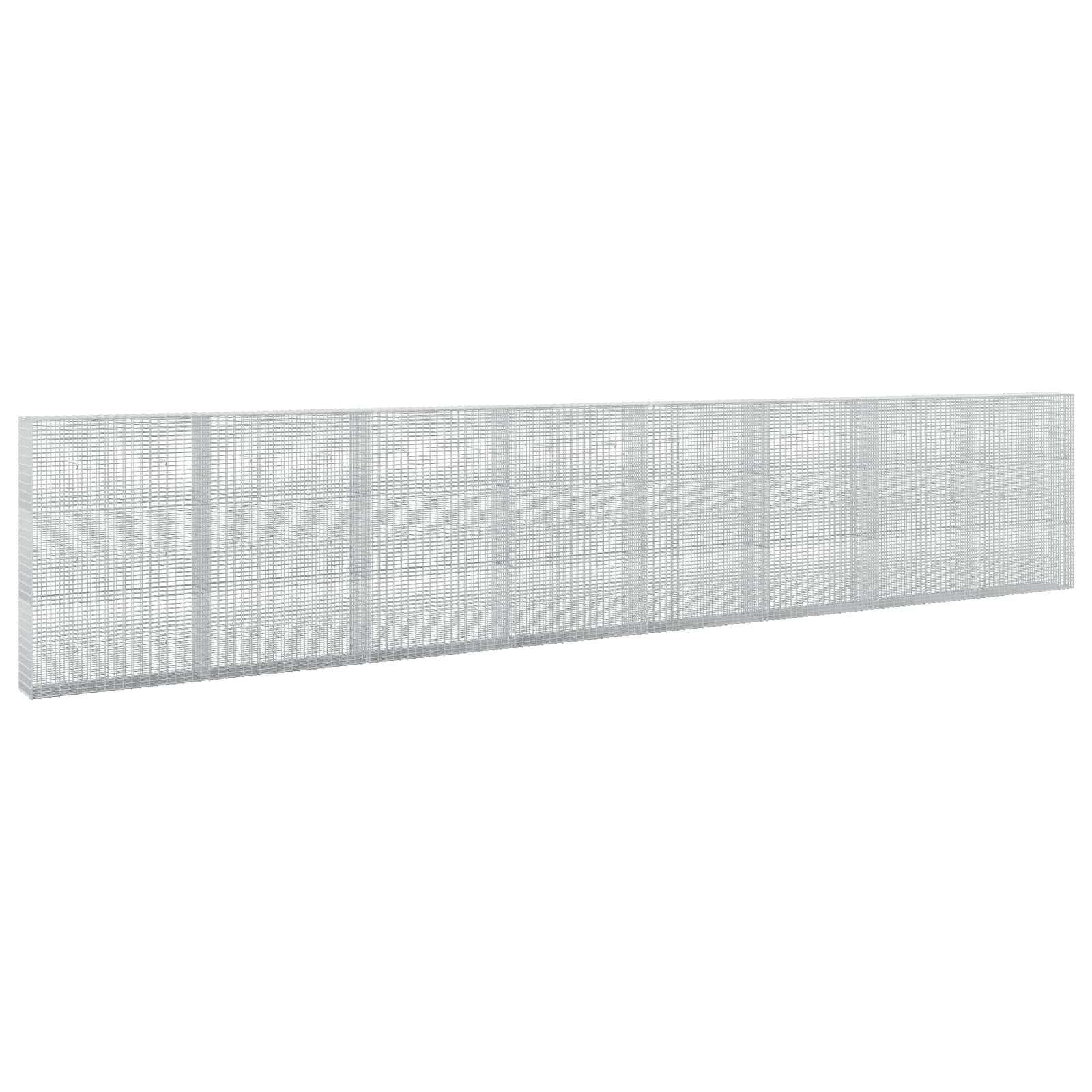 Gabione Mit 5 Mm Draht Und 5x2,5 Cm Maschen 800x30x150 Cm Vidaxl