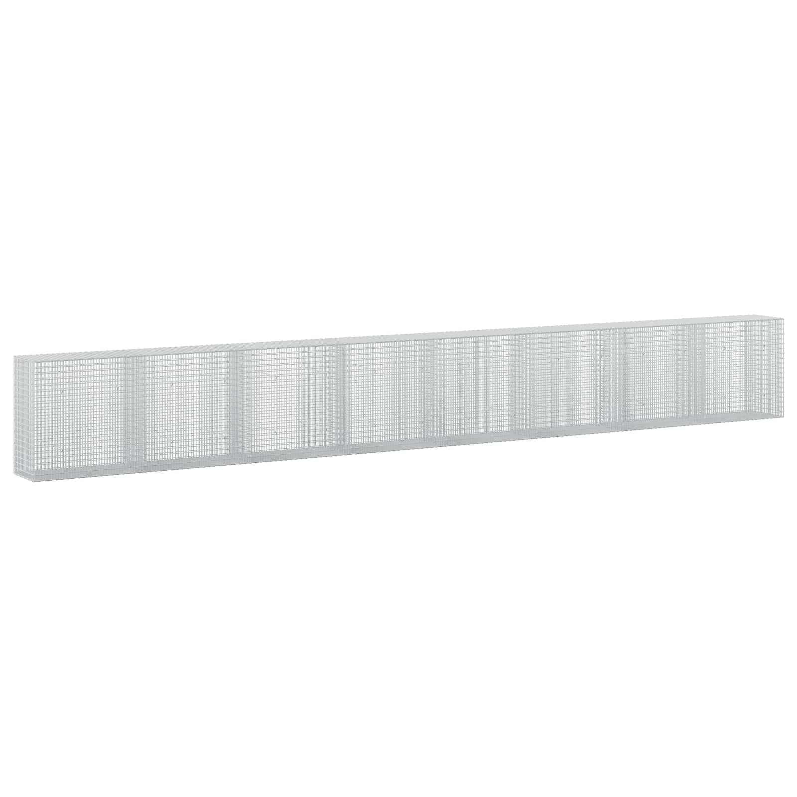 Gabione Mit 5 Mm Draht Und 5x2,5 Cm Maschen 800x50x100 Cm Vidaxl