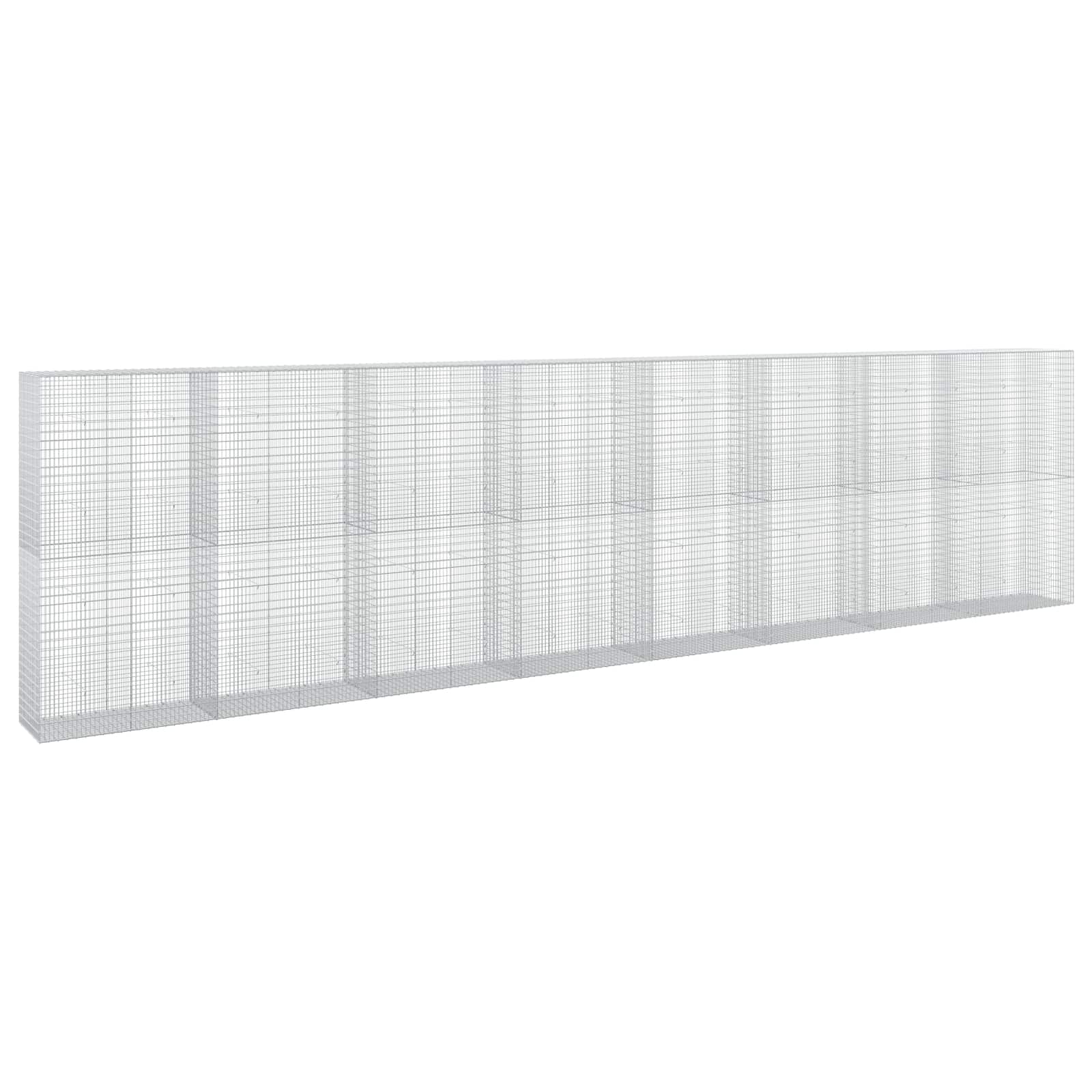 Gabione Mit 5 Mm Draht Und 5x2,5 Cm Maschen 800x50x200 Cm Vidaxl