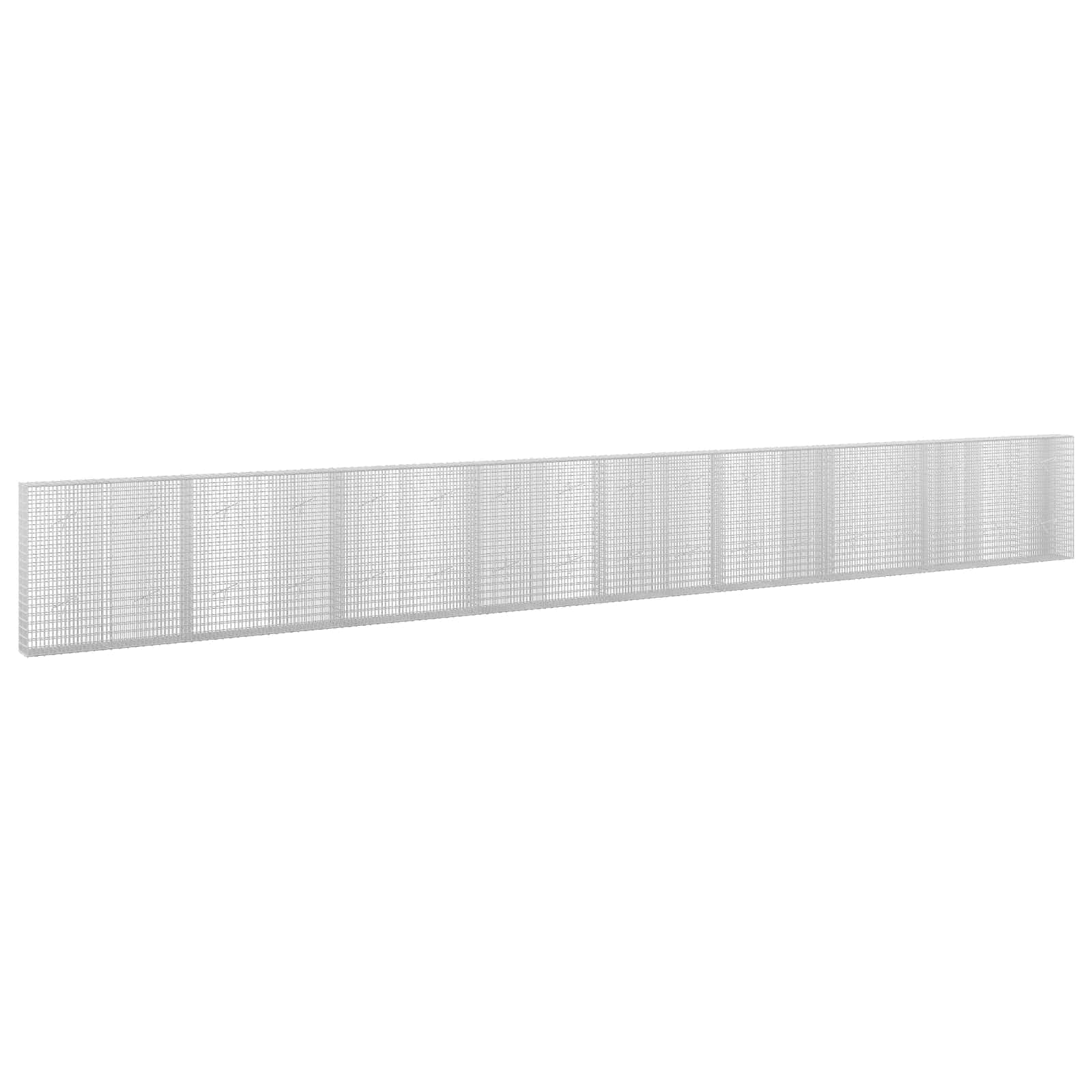 Gabione Mit 5 Mm Draht Und 5x2,5 Cm Maschen 850x20x100 Cm Vidaxl