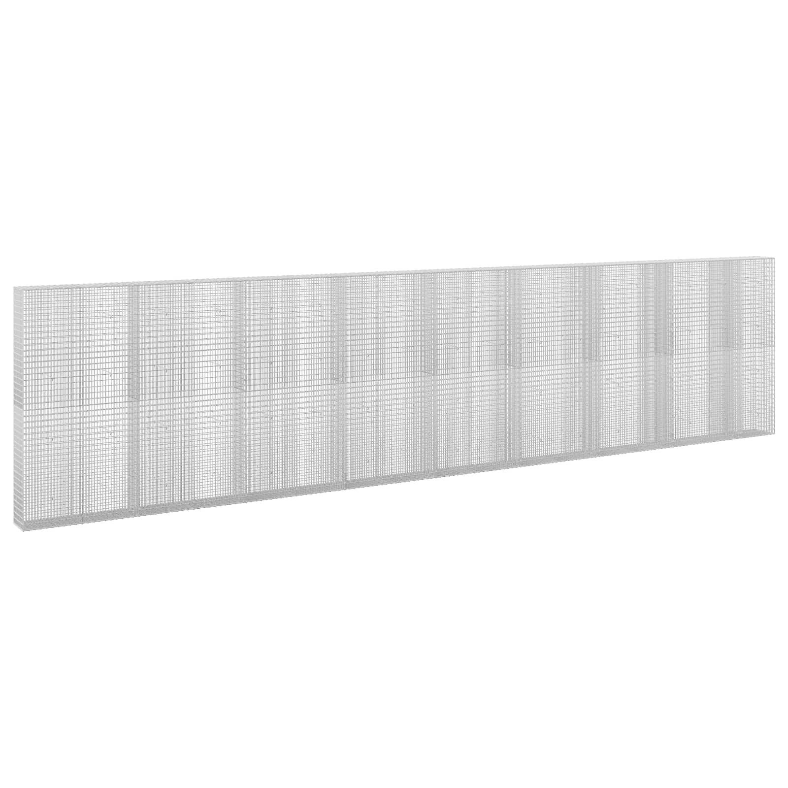 Gabione Mit 5 Mm Draht Und 5x2,5 Cm Maschen 850x30x200 Cm Vidaxl