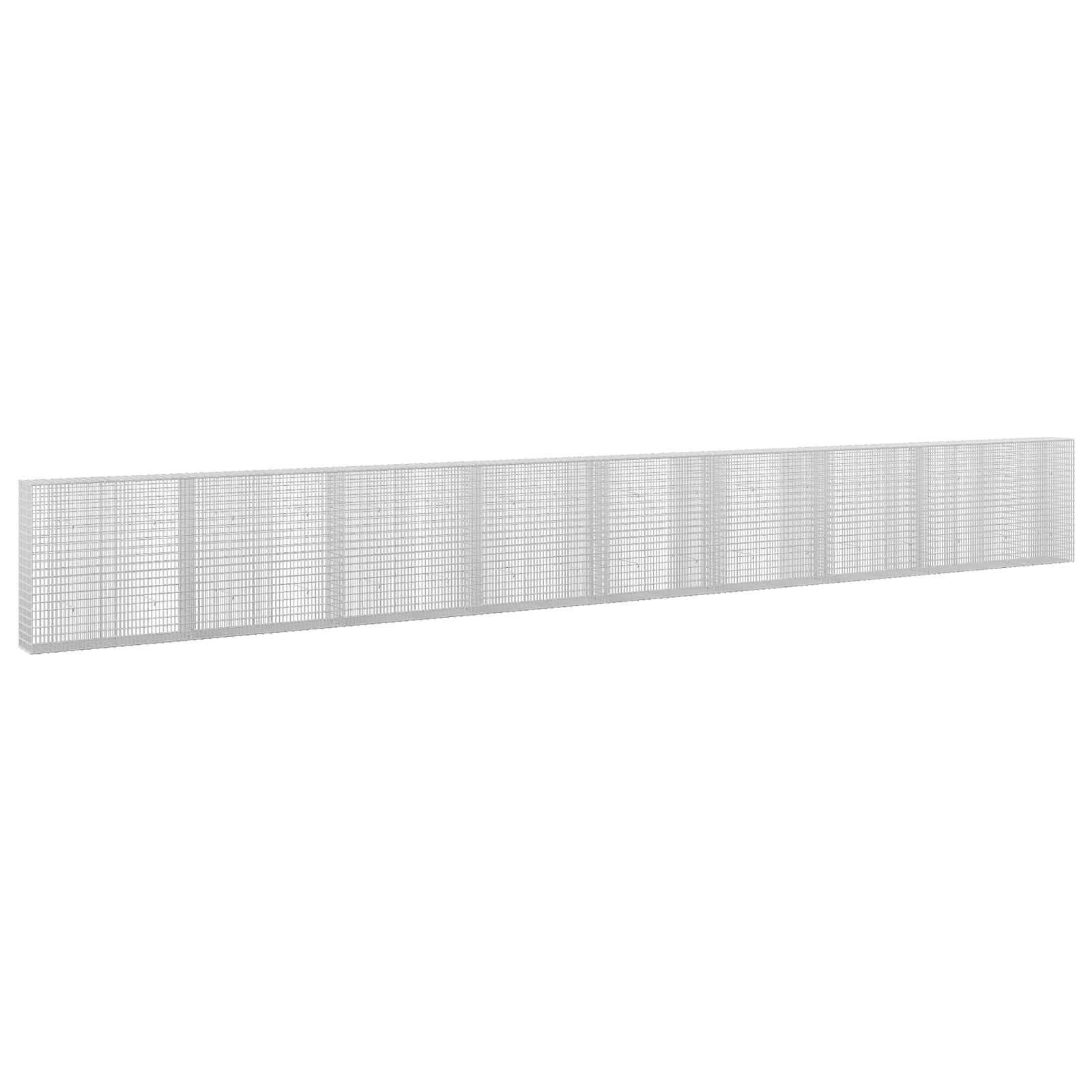 Gabione Mit 5 Mm Draht Und 5x2,5 Cm Maschen 850x30x100 Cm Vidaxl