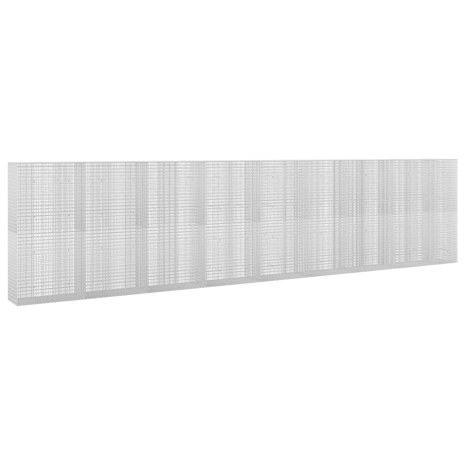 Gabione Mit 5 Mm Draht Und 5x2,5 Cm Maschen 850x50x200 Cm Vidaxl