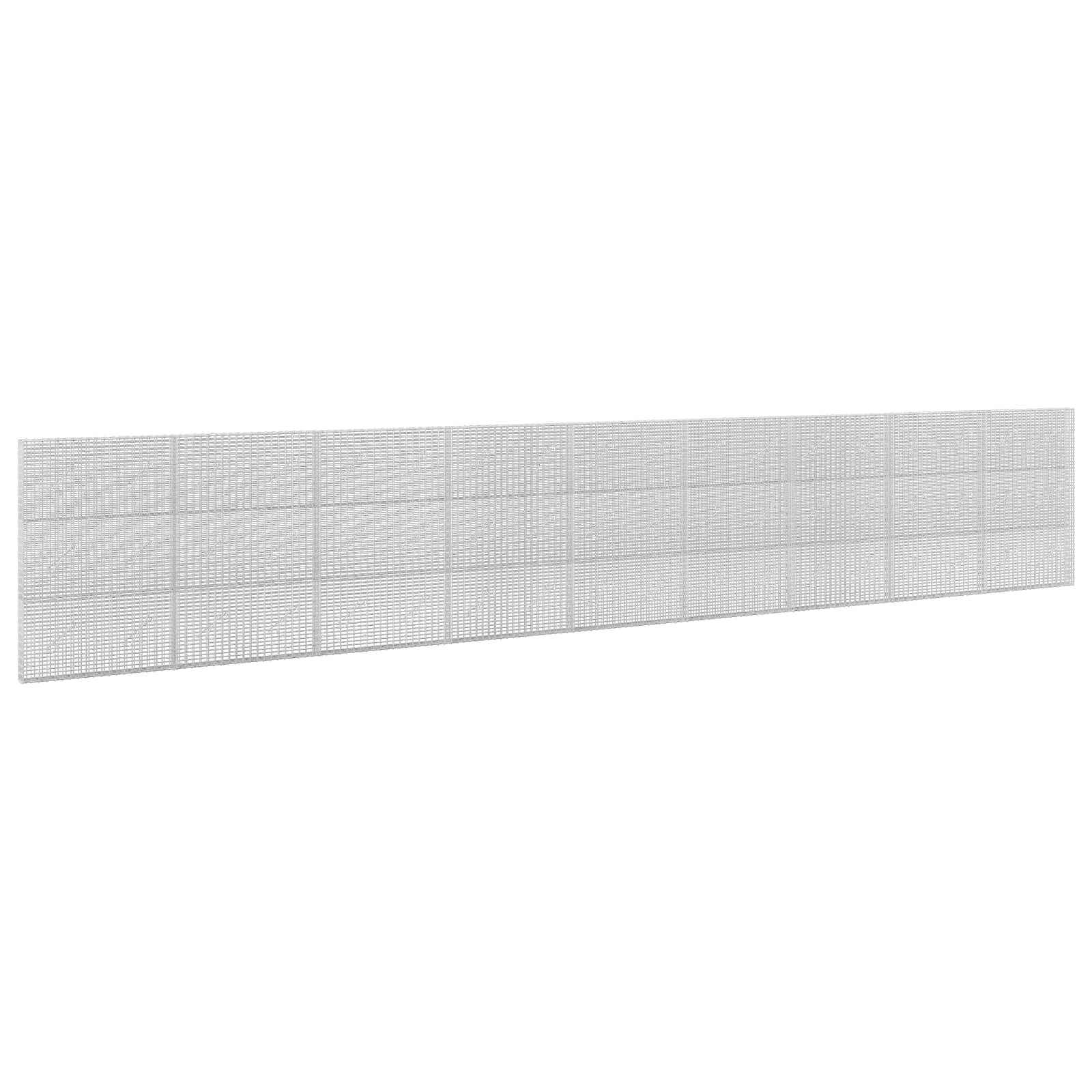 Gabione Mit 5 Mm Draht Und 5x2,5 Cm Maschen 900x10x150 Cm Vidaxl