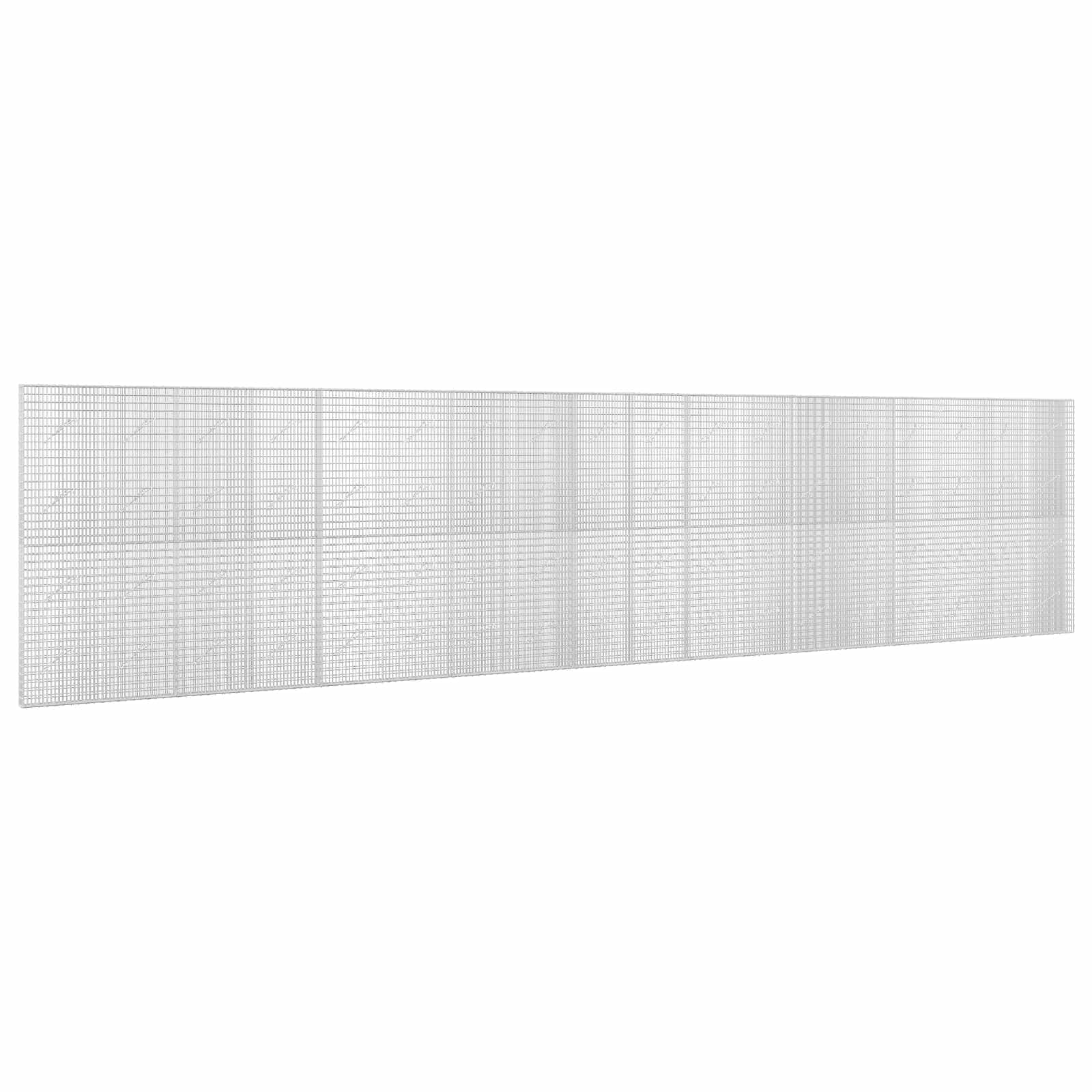 Gabione Mit 5 Mm Draht Und 5x2,5 Cm Maschen 900x10x200 Cm Vidaxl