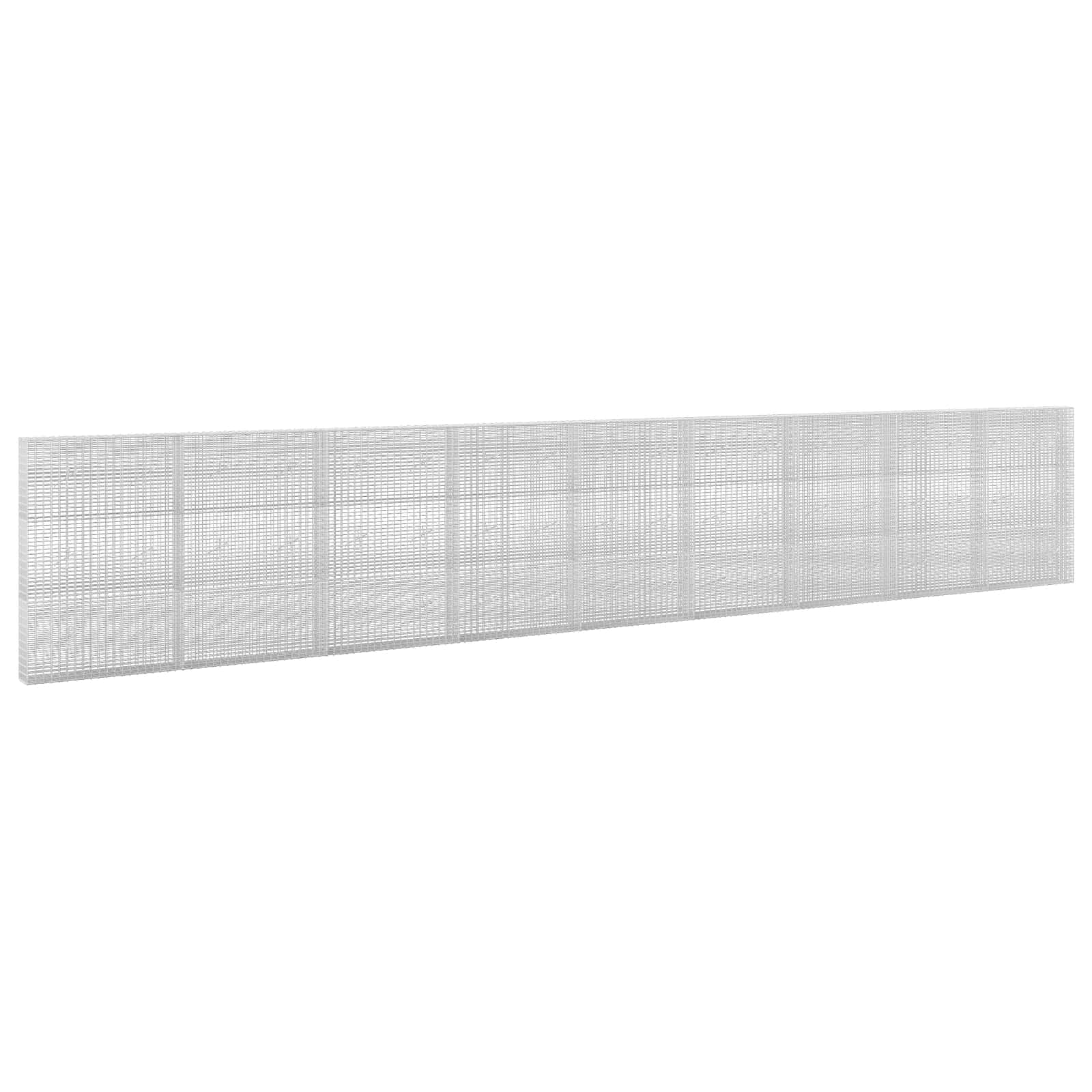 Gabione Mit 5 Mm Draht Und 5x2,5 Cm Maschen 900x20x150 Cm Vidaxl
