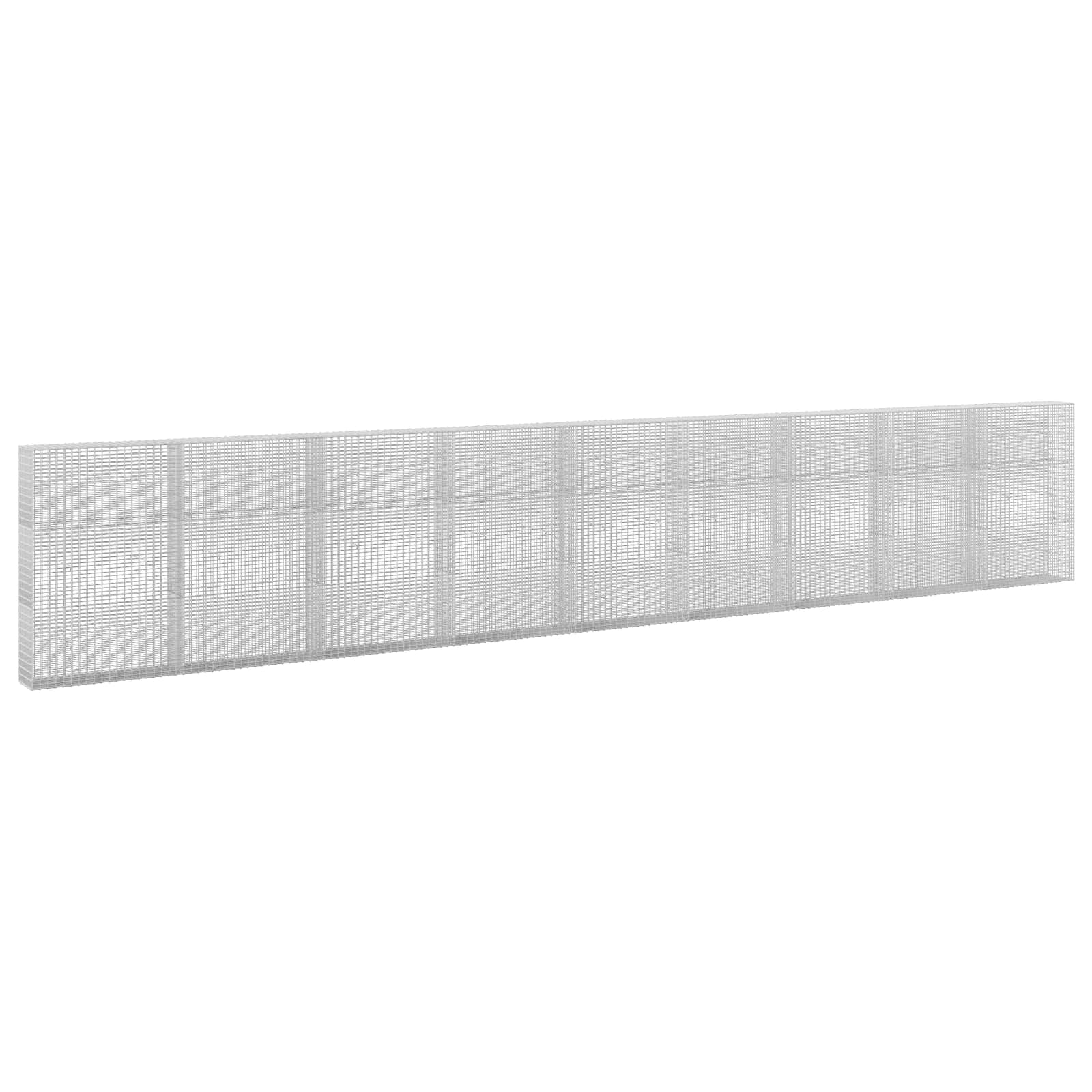 Gabione Mit 5 Mm Draht Und 5x2,5 Cm Maschen 900x30x150 Cm Vidaxl