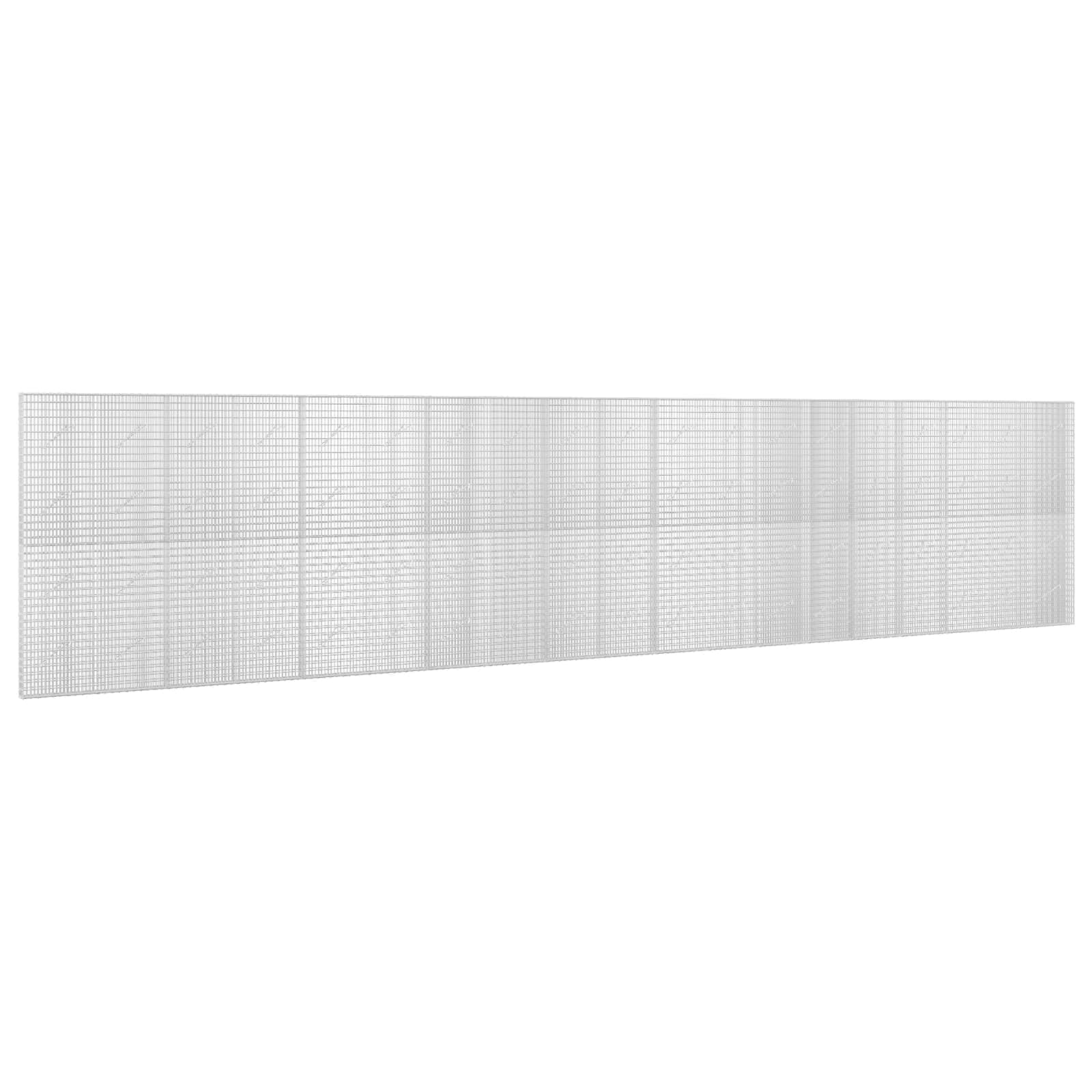 Gabione Mit 5 Mm Draht Und 5x2,5 Cm Maschen 950x10x200 Cm Vidaxl