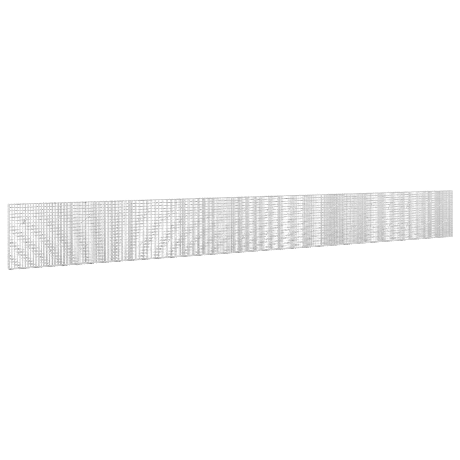 Gabione Mit 5 Mm Draht Und 5x2,5 Cm Maschen 950x10x100 Cm Vidaxl