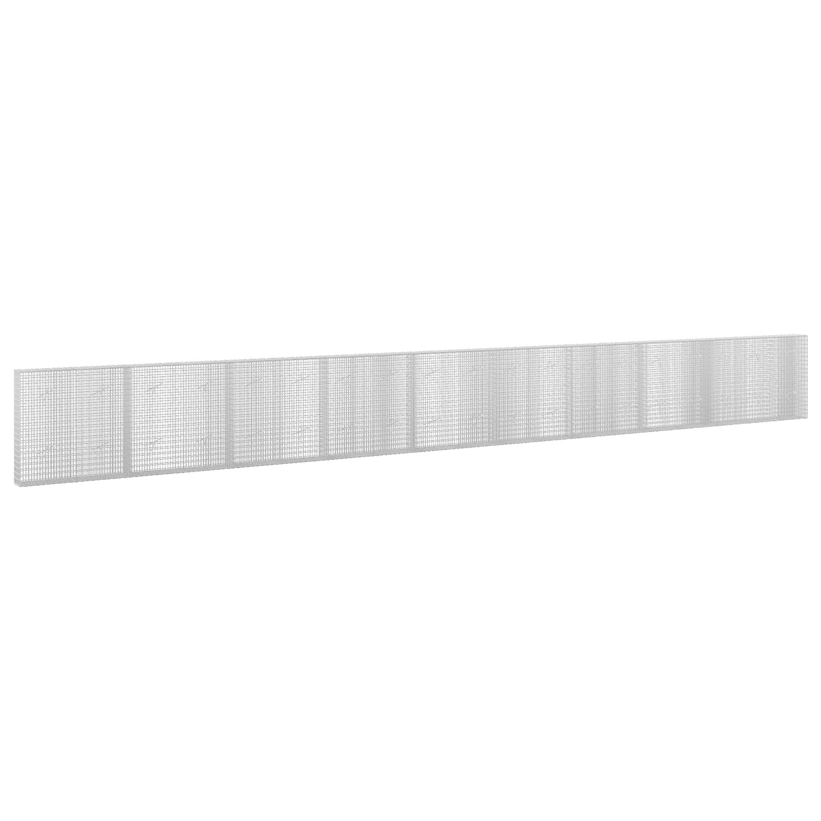 Gabione Mit 5 Mm Draht Und 5x2,5 Cm Maschen 950x20x100 Cm Vidaxl