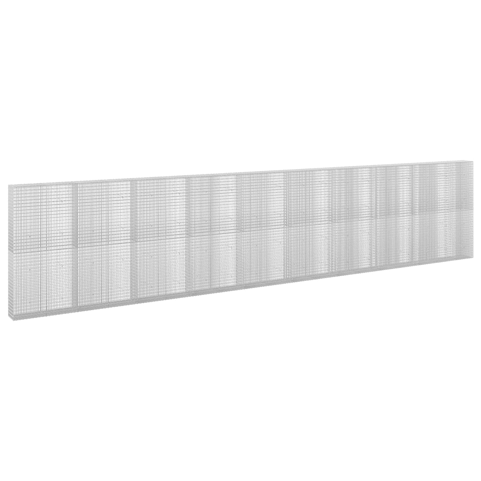 Gabione Mit 5 Mm Draht Und 5x2,5 Cm Maschen 950x30x200 Cm Vidaxl