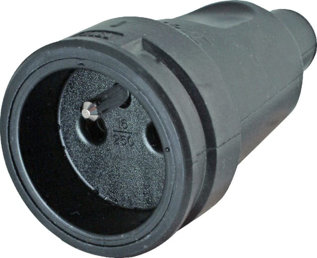 Gummi PA Stecker Schwarz - 181716004 [10 Stück]