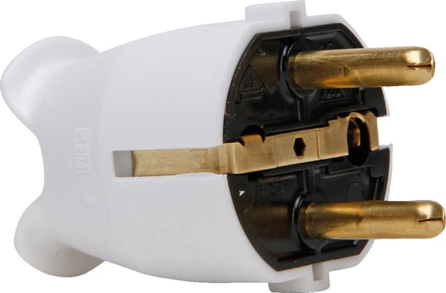 Winkelstecker - Kunststoff - CEE 7 VII - Arctic White - 175702055 [50 Stück]
