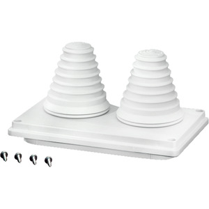 Hensel Kabeleinführungsflansch mit 2 Montagestopfen bis zu 72mm IP55 - MV FP 66