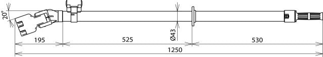Dehn Sicherungszange gewinkelt bis zu 36kV D30 90mm L1250mm Zubehör - 765051 Bild 2