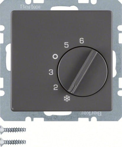 Hager Berker Raumthermostat mit Umschaltkontakt Ameisensamt - 20266086