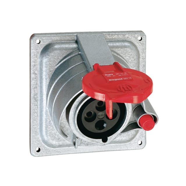 Legrand Hypra Einbausteckdose 400V 16A 3P Metall IP44 - 052213
