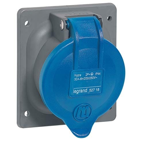 Legrand Hypra-Einbausteckdose 230V 32A IP44 2-polig - 052718