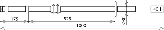 Isolierstange 36kV SK L 1000mm für Nasswettereinsatz - 766111 Bild 2