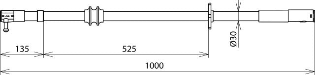 Schaltstock 36KV L 1000MM mit STK für Nasswettereinsatz - 763111 Bild 2