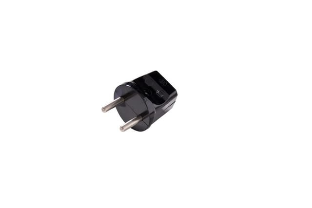 Martin Kaiser 2P Stecker ohne Erdungskontakt 16 Ampere Schwarz - 613/sw [90 Stück]