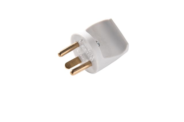 Martin Kaiser 16 Ampere Dänischer Stecker Mit Erdungskontakt Grau - 853/gr [20 Stück]