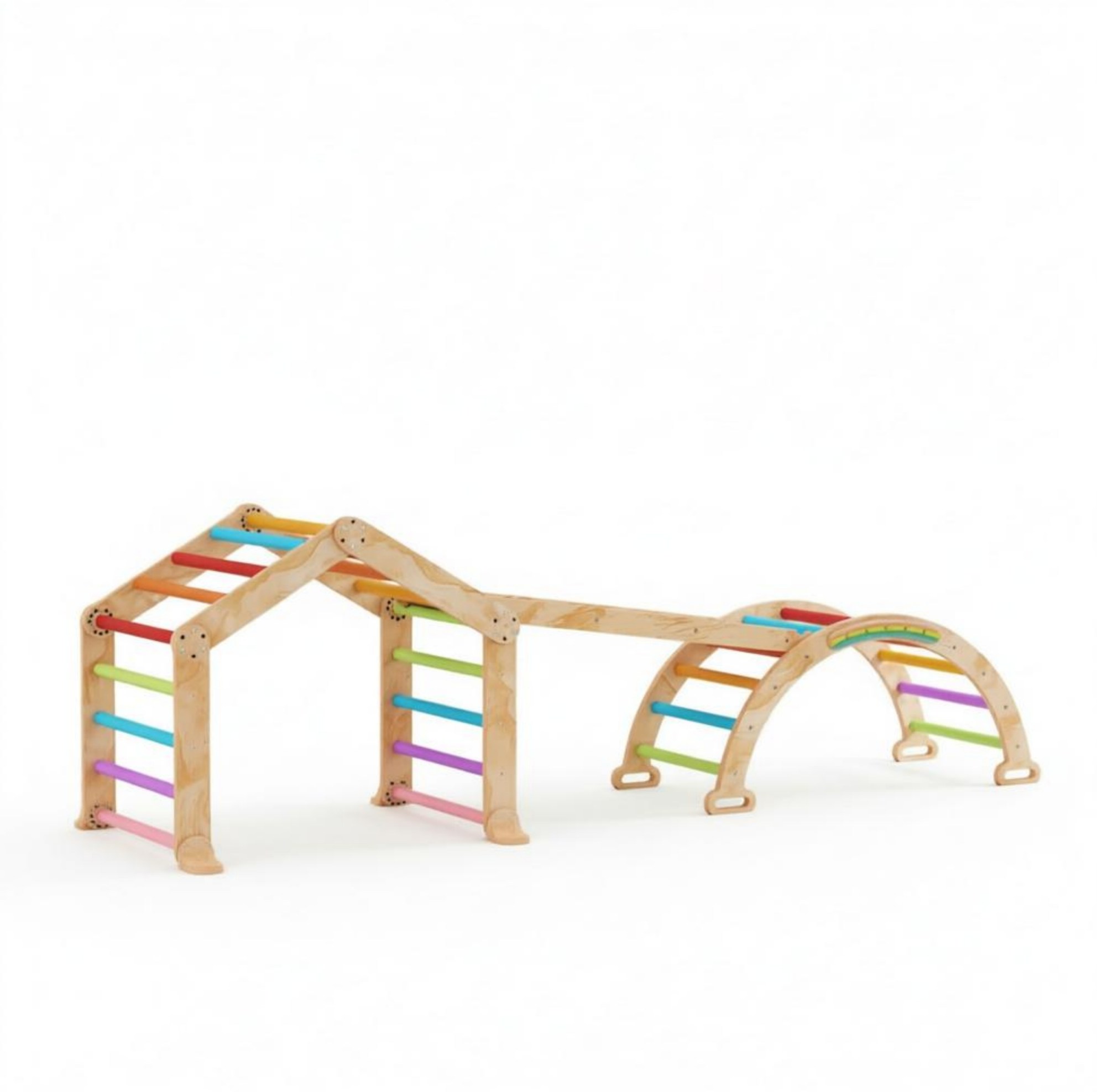 Bunter Kletterturm Für Kinder Mit Wendbarer Rampe Und Tafel Homvra