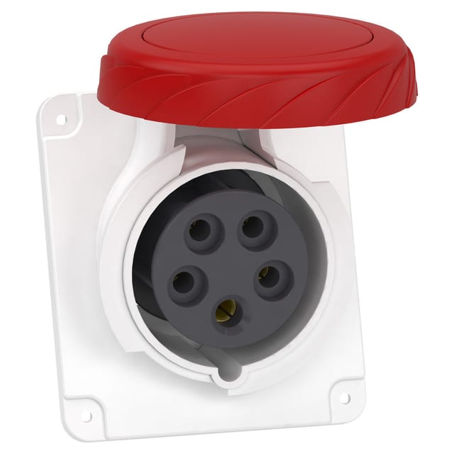 Winkelpaneelsteckdose PratiKa 16A 5P 400V IP67 - PKF16F735