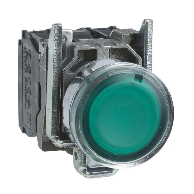 Schneider Electric XB4 Beleuchteter Grüner Druckknopf 250V - XB4BW3365