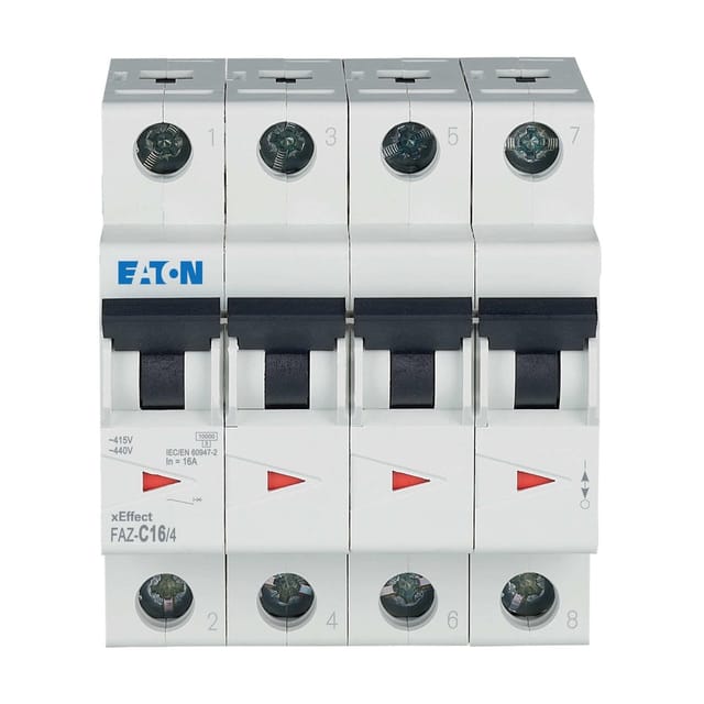 Eaton Faz-C16/4 4-poliger MCB Schutzschalter 16A - 279061