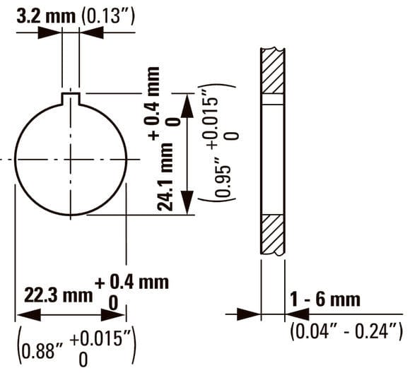 Rmq Titan Doppelter Drucktaster Legendenhalter 30x75mm - 216394 [10 Stück]