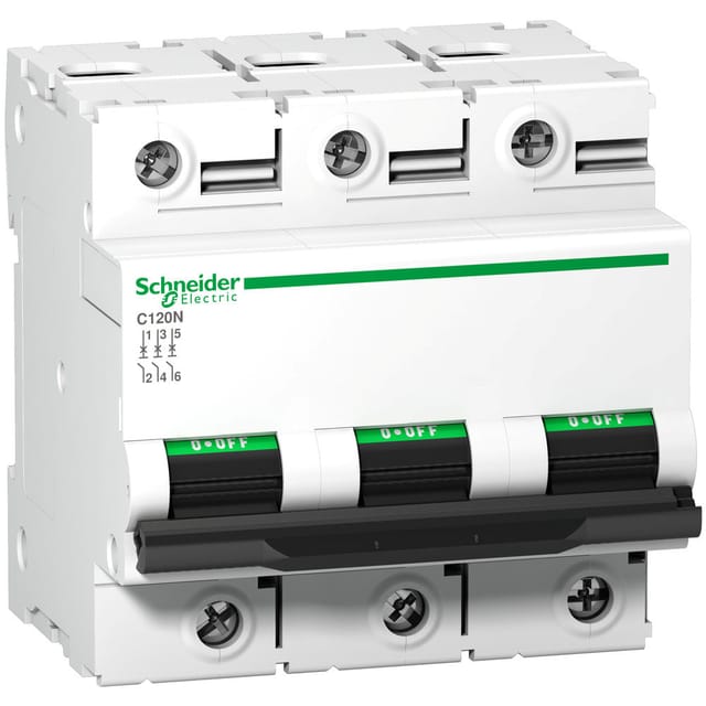 Schneider C120N 3P 125A Schutzschalter 10kA - A9N18369