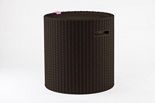 Keter Cool Stool Multifunktionaler Hocker Braun Wetterfest Für Den Außenbereich