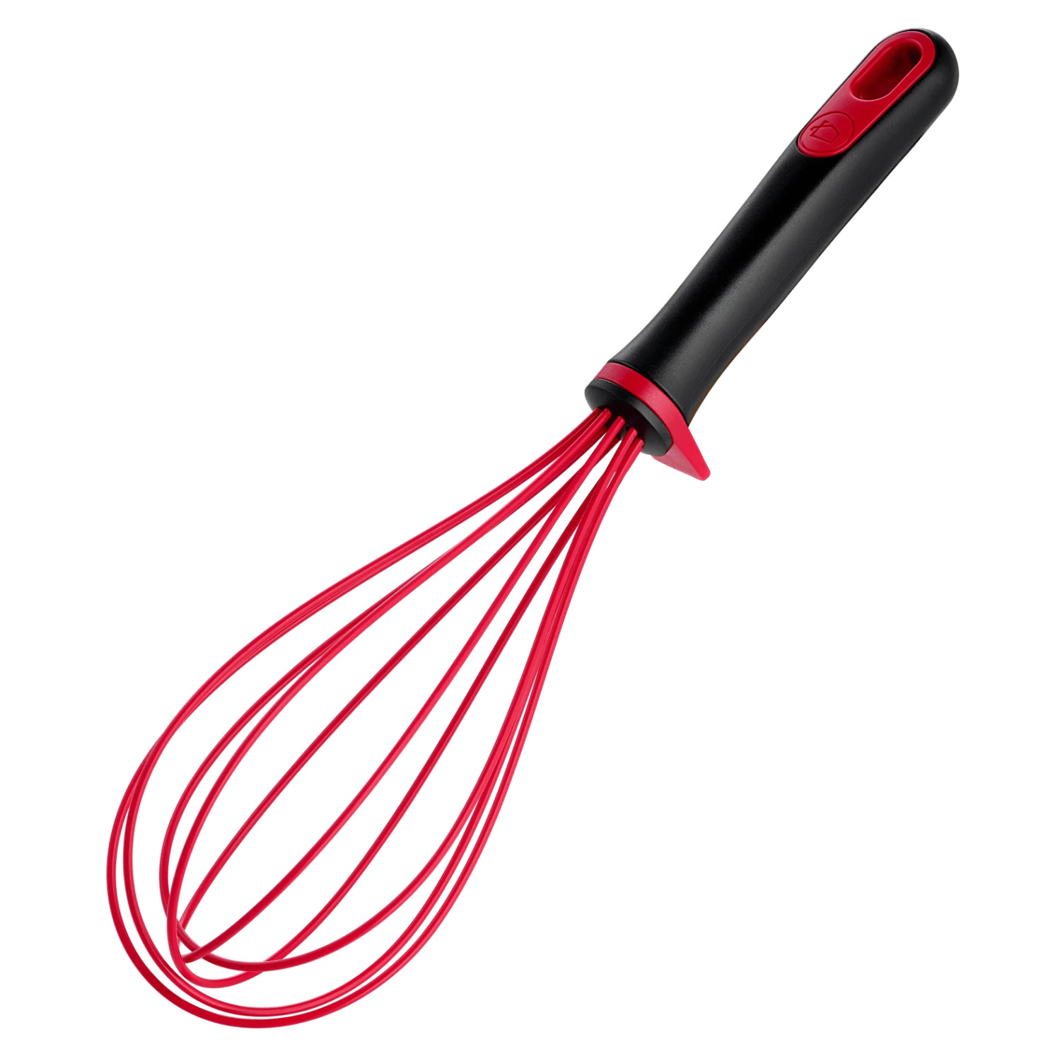 Lagostina 010301000002 Schneebesen Kugelquirl Silikon Schwarz, Rot