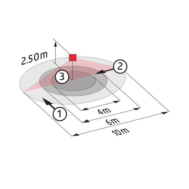 Beg Luxomat Pd3N Deckenbewegungssensor 10M Reichweite - 92198