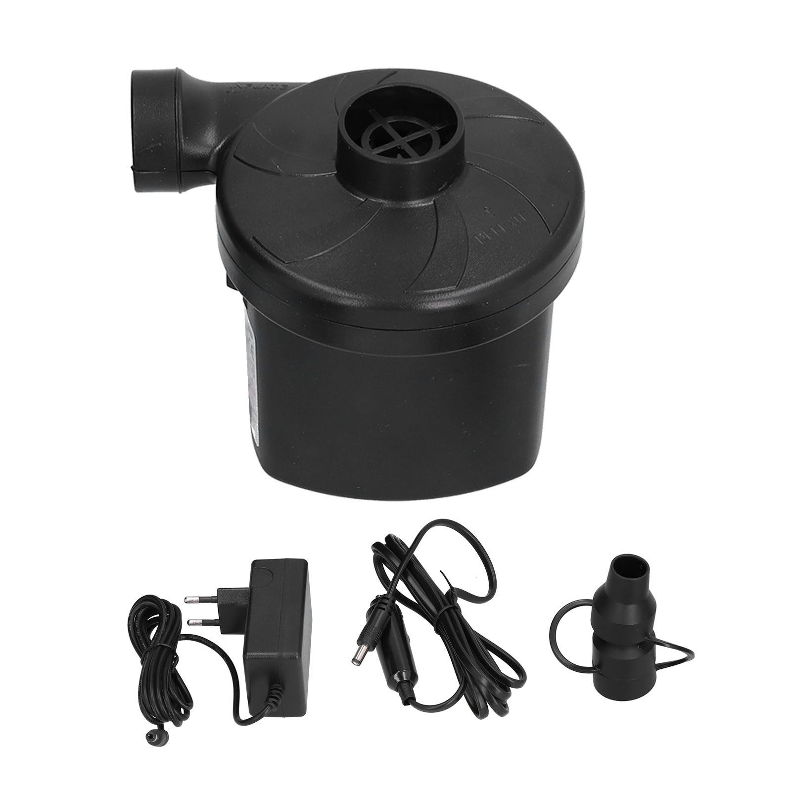 Tragbare 12v-gleichstrom-multifunktions-elektroluftpumpe Mit 3 Düsen Für Outdoor-camping