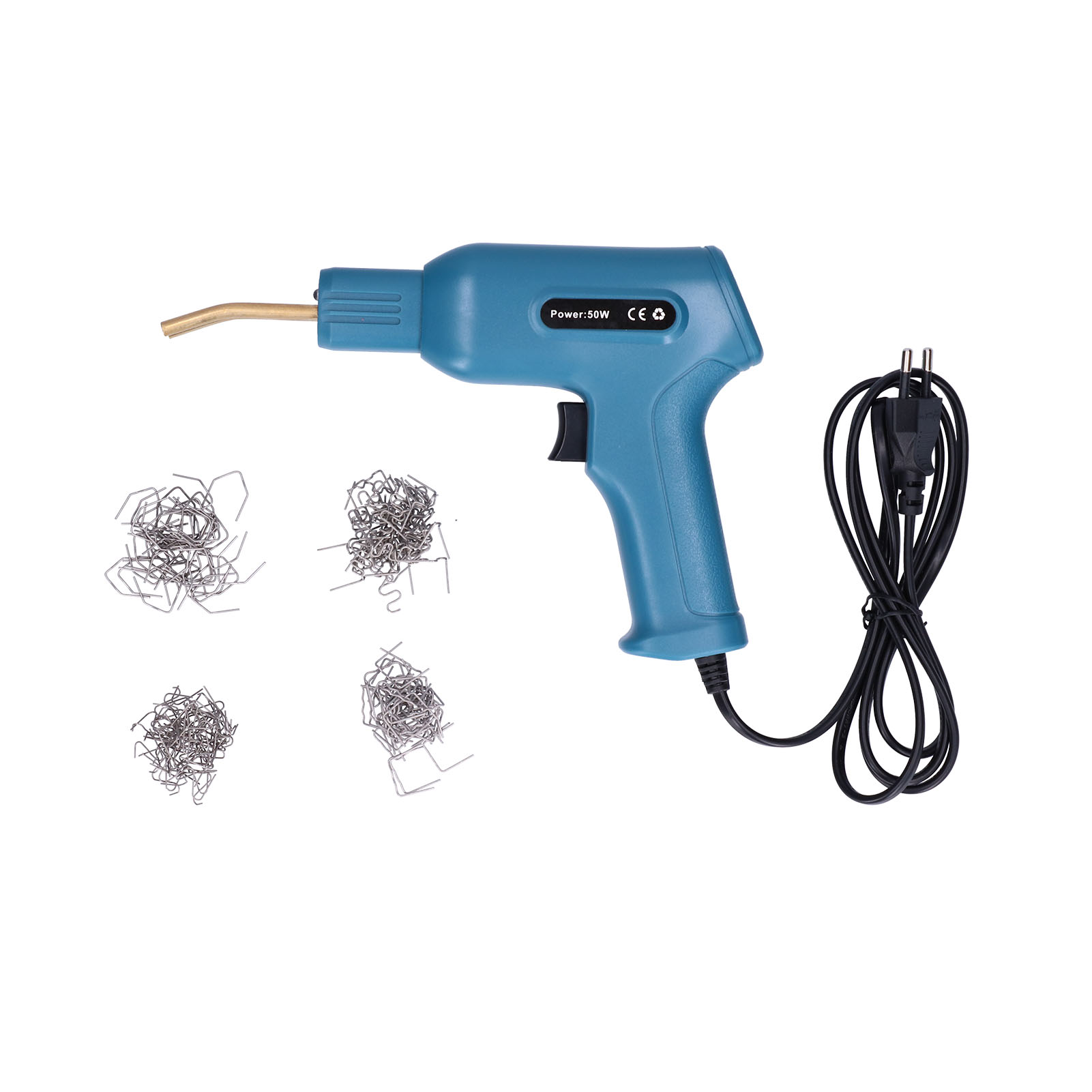 Tragbares Kunststoffklammer-schweißgerät Für Reparaturen, Schweißwerkzeug Für Haus Und Garten, Cyan, Eu-stecker 220–240 V