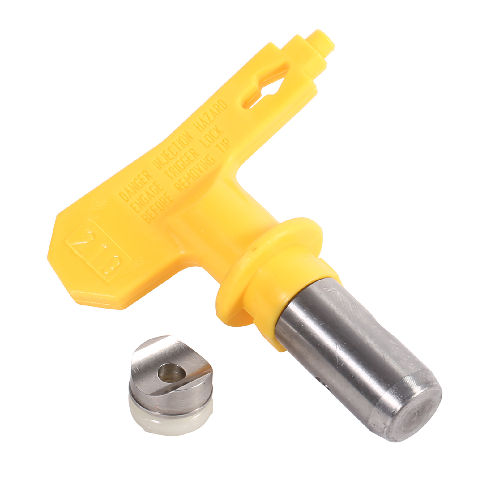 Praktische, Wendbare Airless-farbpistolendüse Aus Wolframstahl, Zubehör Für Haus Und Garten, Farbe: Gelb (219), 4,9 X 5,6 Cm, 1 Stück