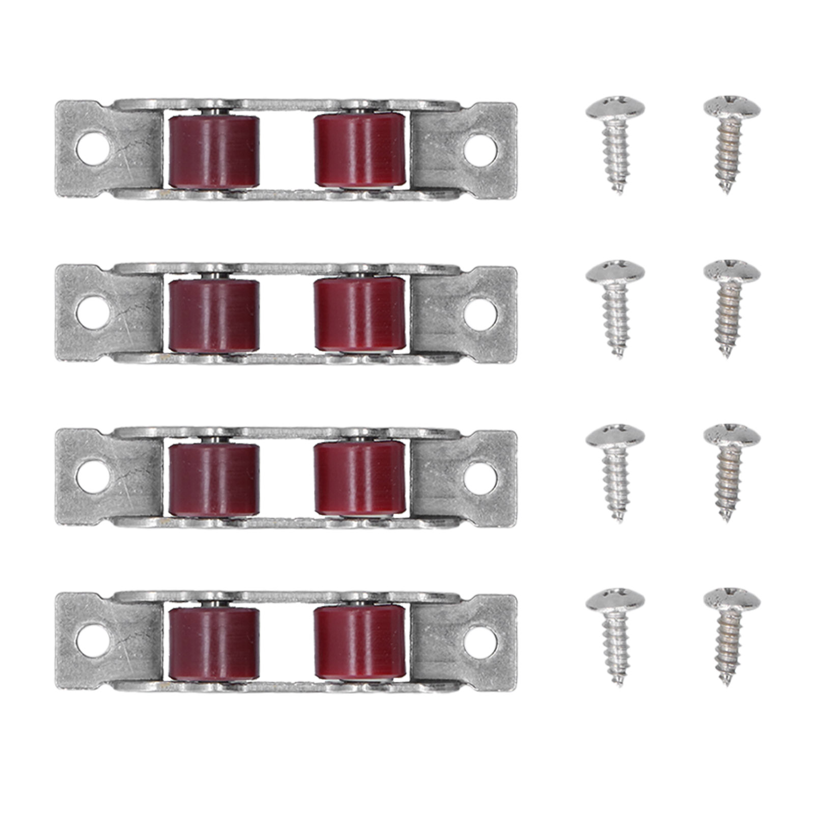 Sets Doppelrollen-schiebefensterrollen Mit Schrauben, Fenster- Und Türrollen, Zubehör Aus Edelstahl Und Nylon