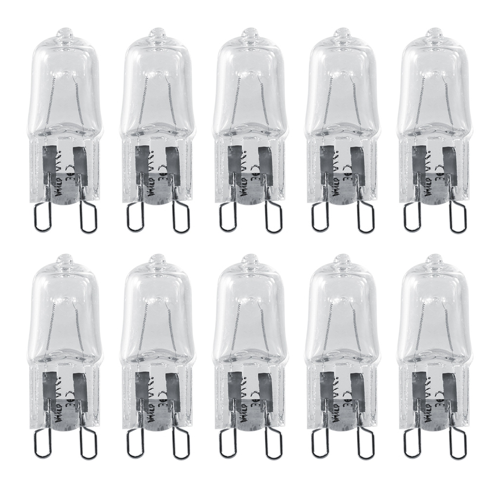 10er-pack G9 120v 40w Warmweiße 2900k Halogenlampen Für Kristallglas-kronleuchter, Explosionsgeschützt, 2000 Stunden Lebensdauer