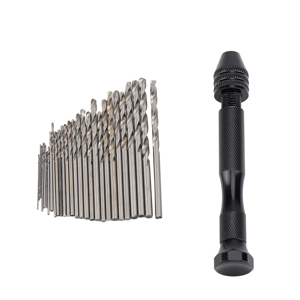 Handbohrer-set Für Den Bergbau Mit Stahlbohrern Zum Bohren Von Holz Und Kunststoff, Für Bastelarbeiten Und Heimwerkerprojekte, Bohrfutterkapazität 0,3-3,4 Mm, 28 Bohrer