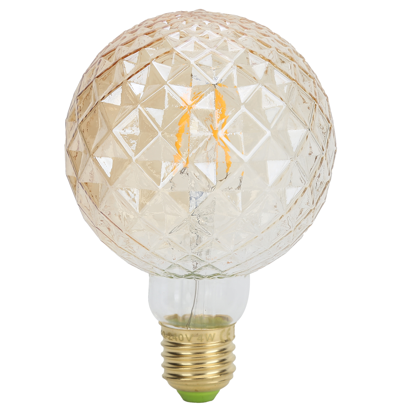 Dekorative Led-lampe 220v E27 4w G95 Mit Spiralförmigem Glühfadenglas, Leuchtender Retro-stil Für Wohn-/schlafzimmer