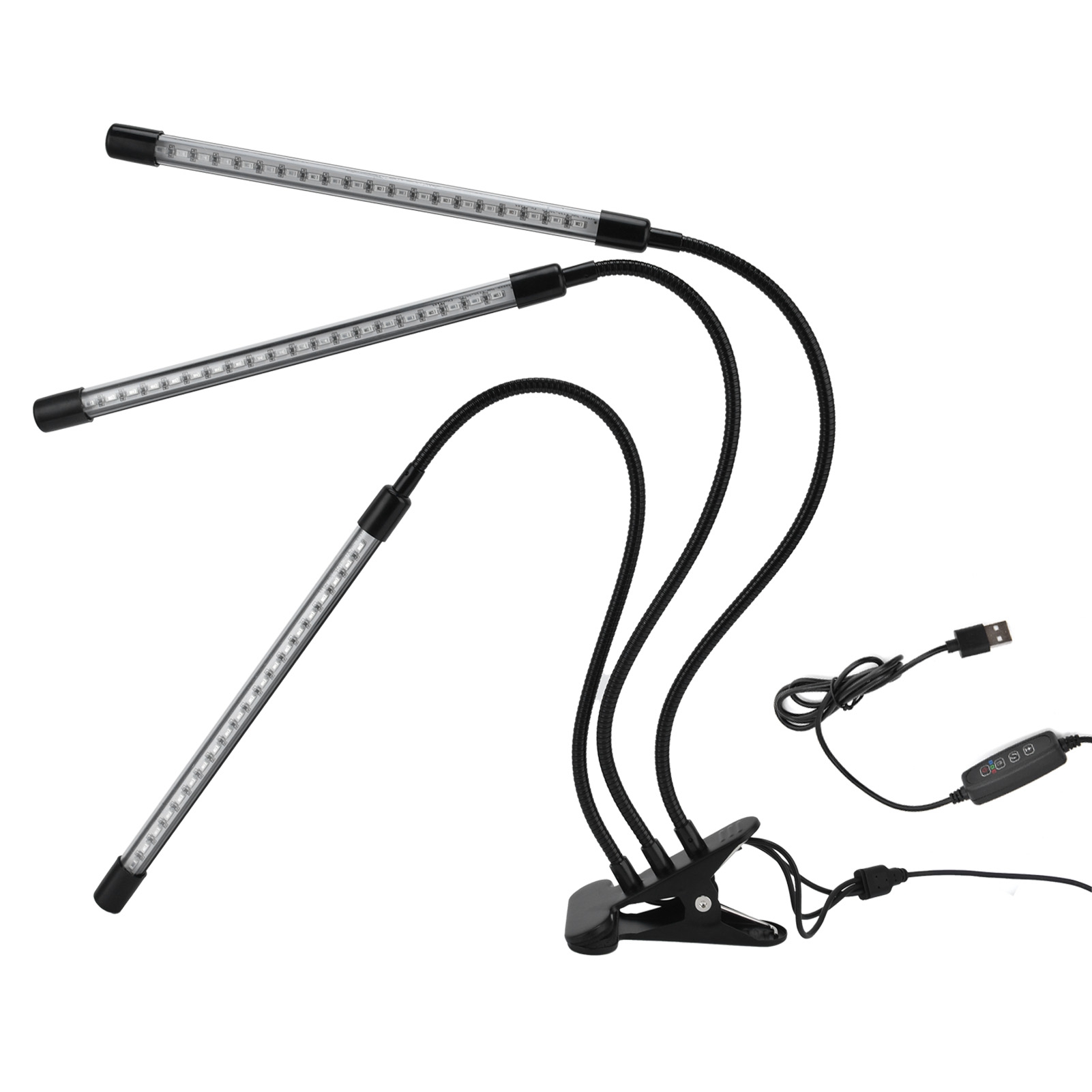 5v Usb-schwanenhals-pflanzenlampe Für Den Innenbereich Mit Einstellbarem Timer Und Gartenbeleuchtung